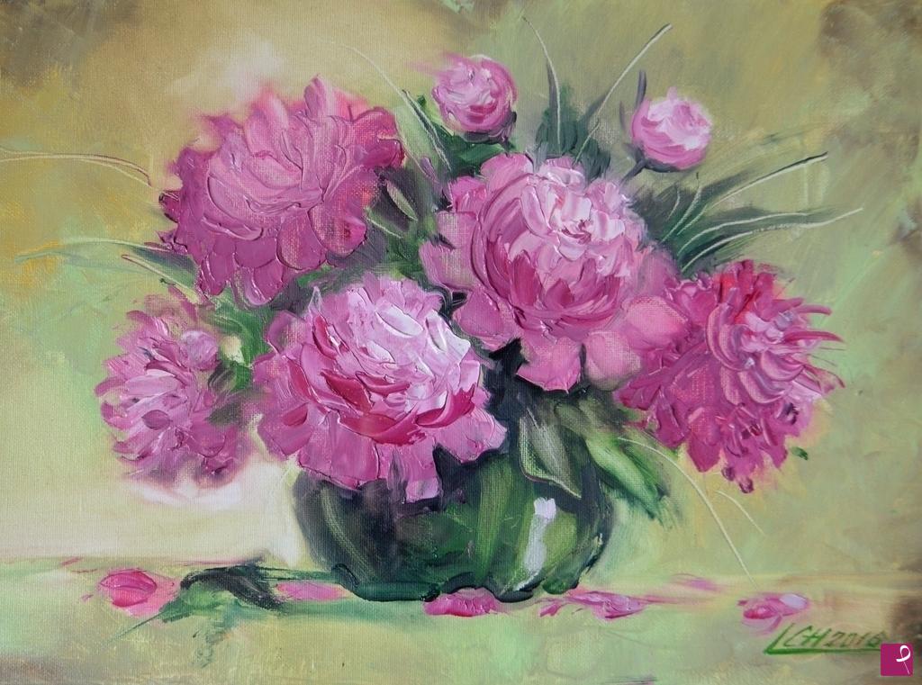 quadri in vendita online - Fiori in un vaso