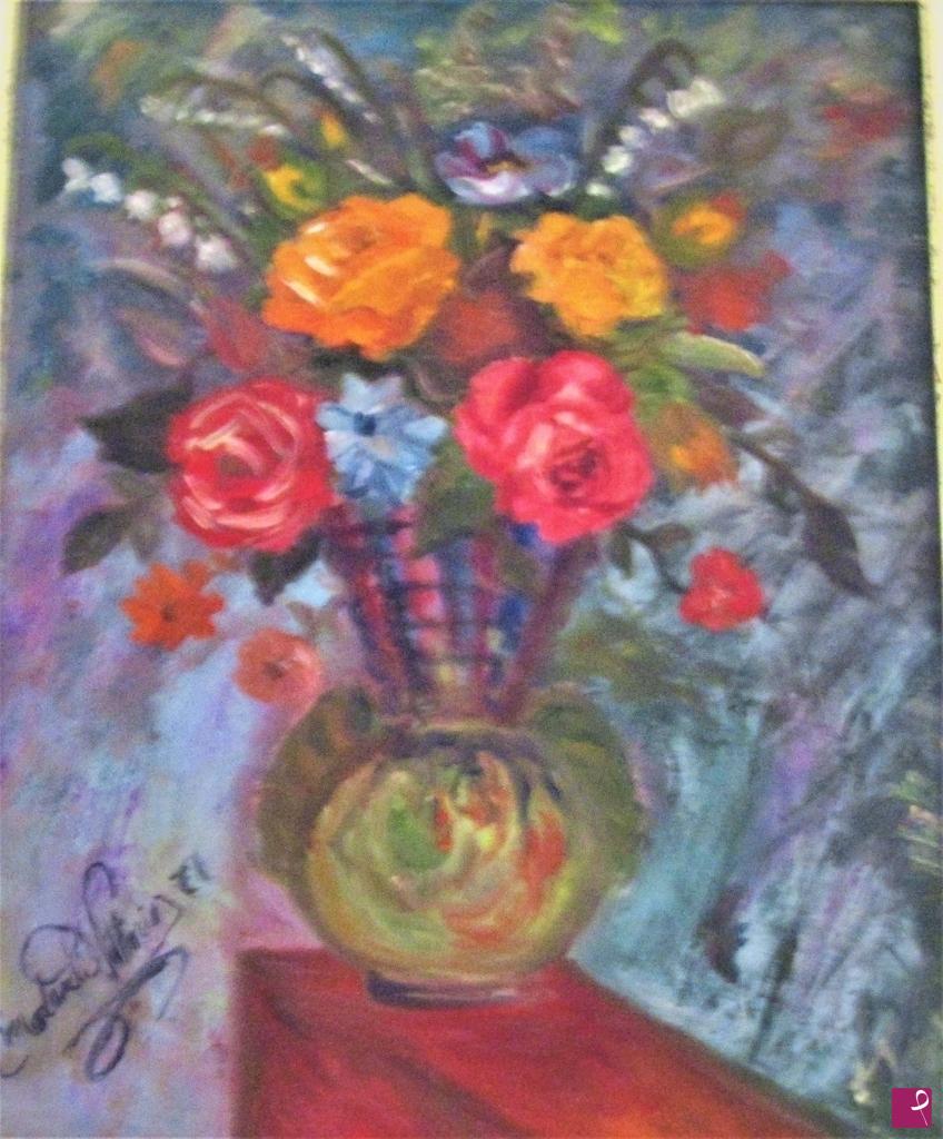 quadri in vendita online - fiori in vaso