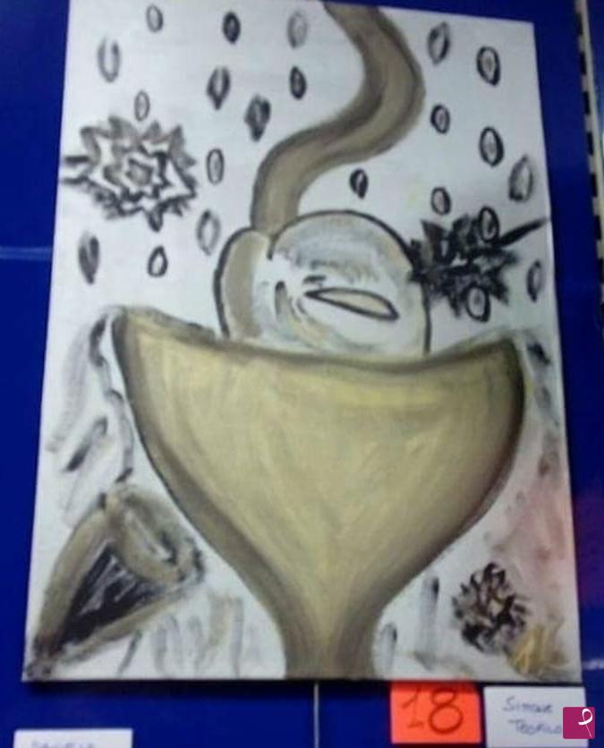 quadri in vendita online - Fiori in vaso