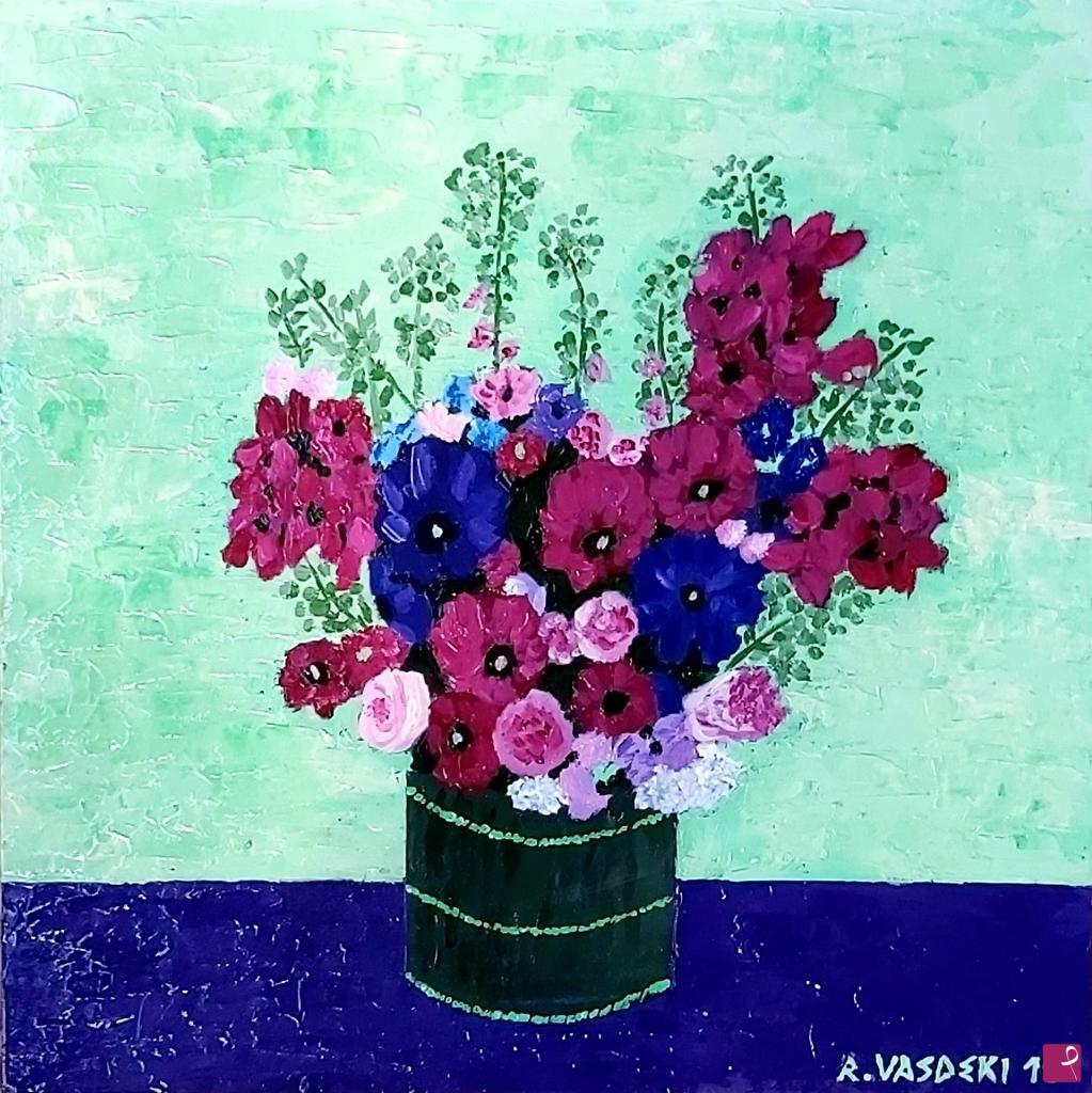 quadri in vendita online - FIORI IN VASO