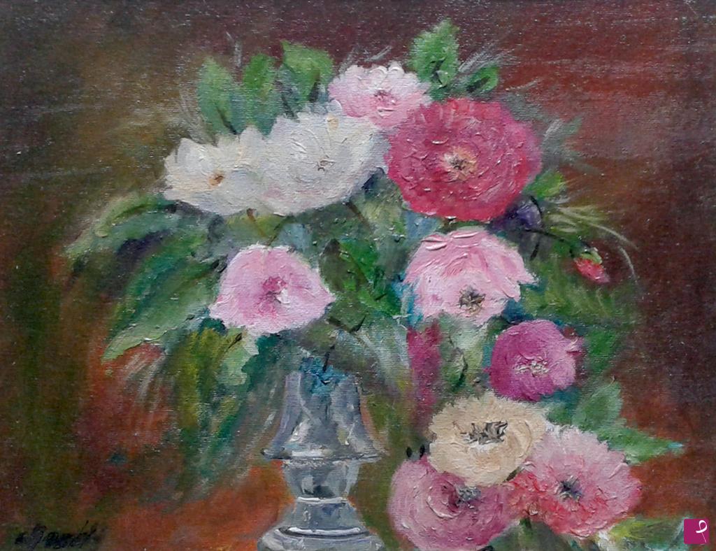 quadri in vendita online - fiori in vaso