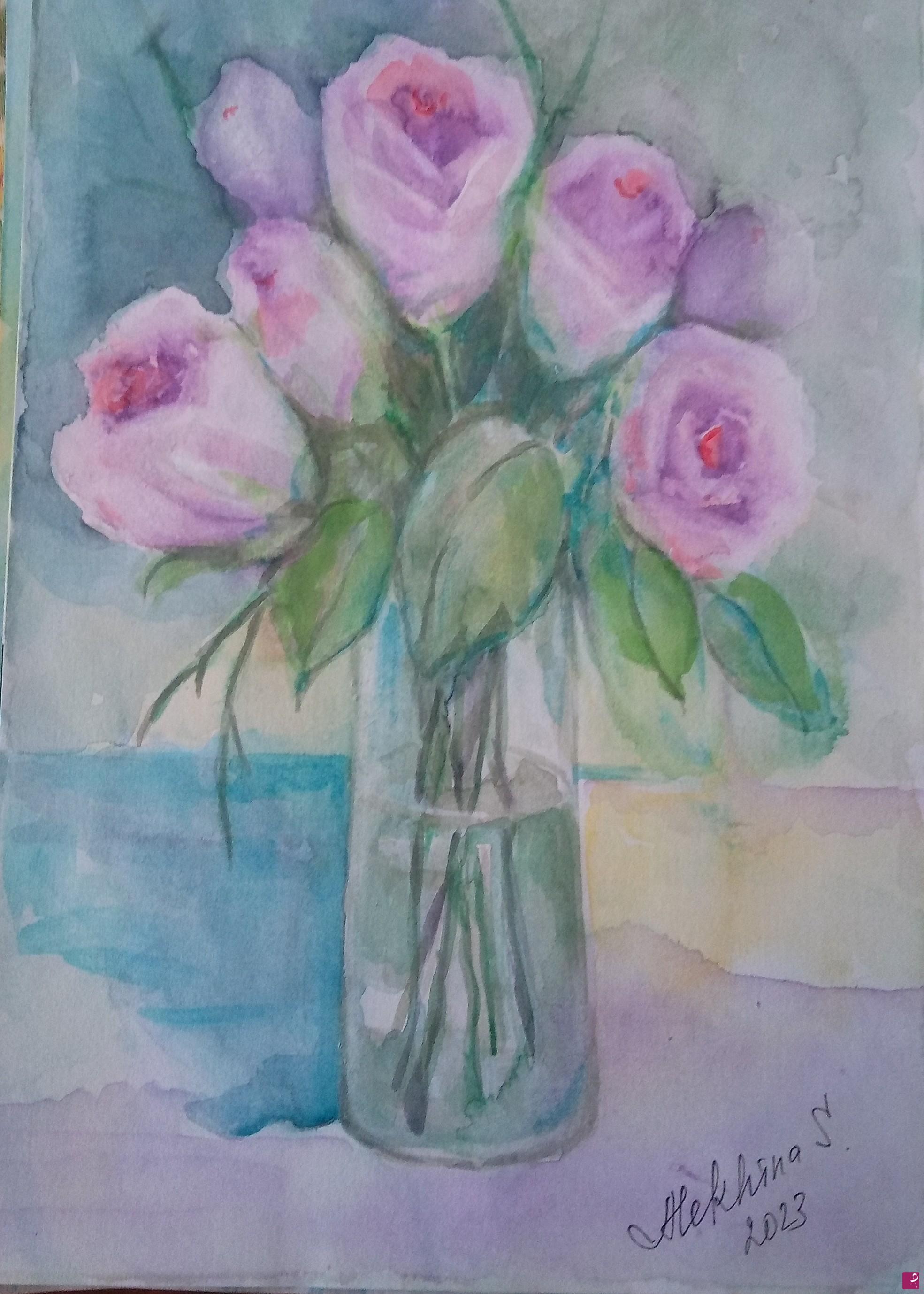 quadri in vendita online - Fiori in vaso 
