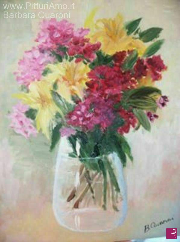 quadri in vendita online - Fiori in vaso