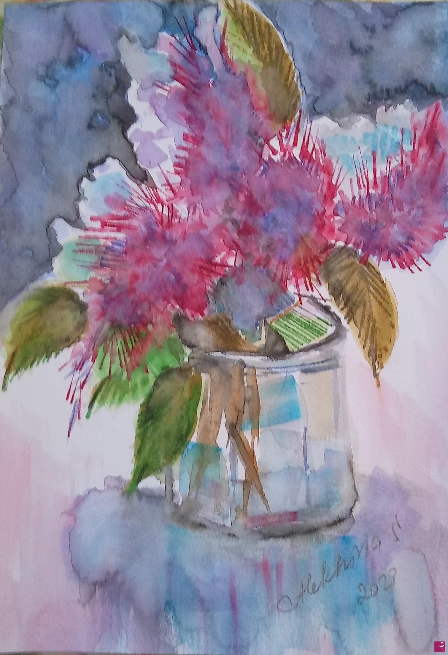 quadri in vendita online - Fiori in vaso 