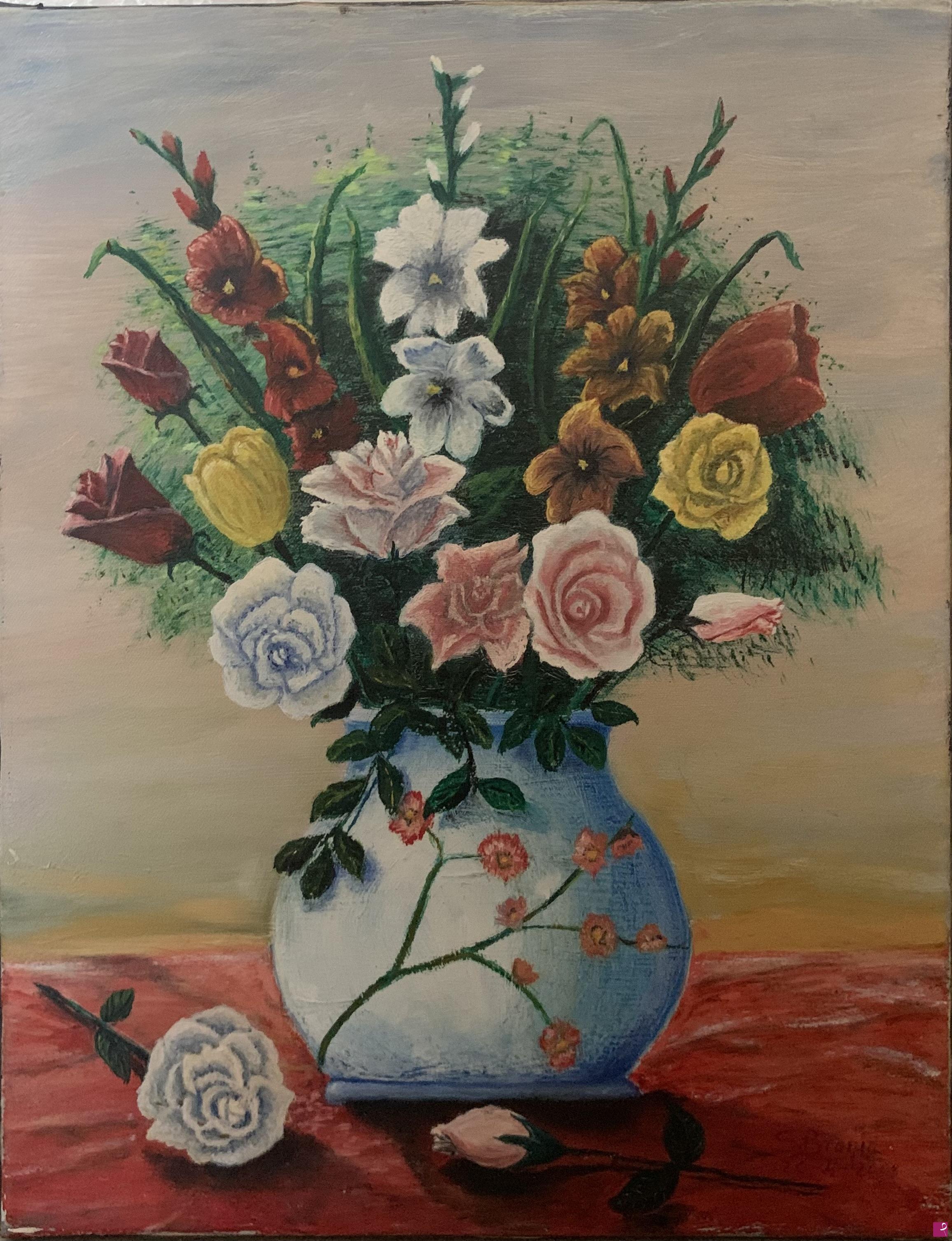quadri in vendita online - Fiori in vaso 