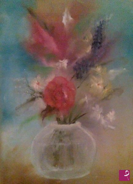 quadri in vendita online - fiori in vaso