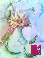 quadri in vendita online - fiori in vaso
