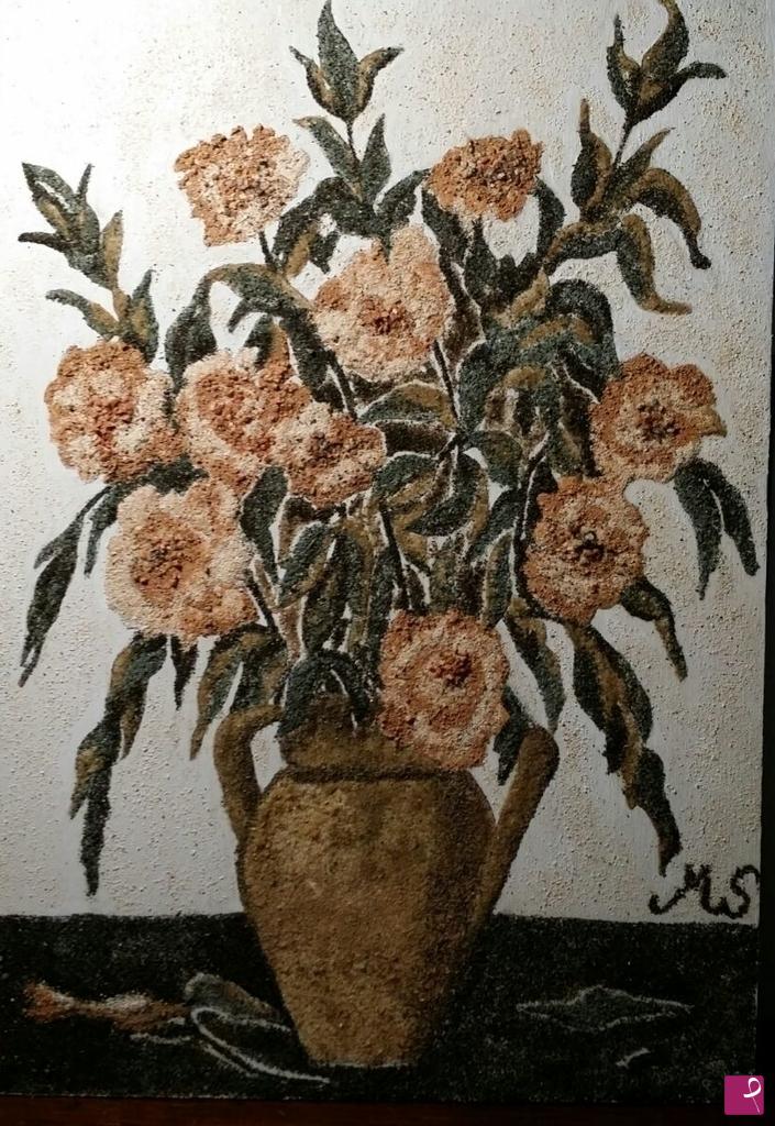 quadri in vendita online - Fiori in vaso