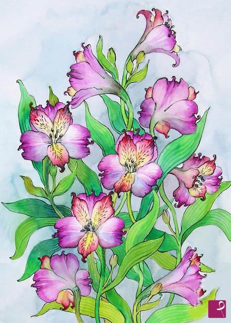 quadri in vendita online - fiori  LILII