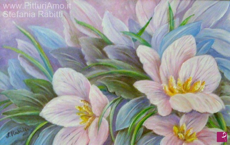 quadri in vendita online - Fiori lilla