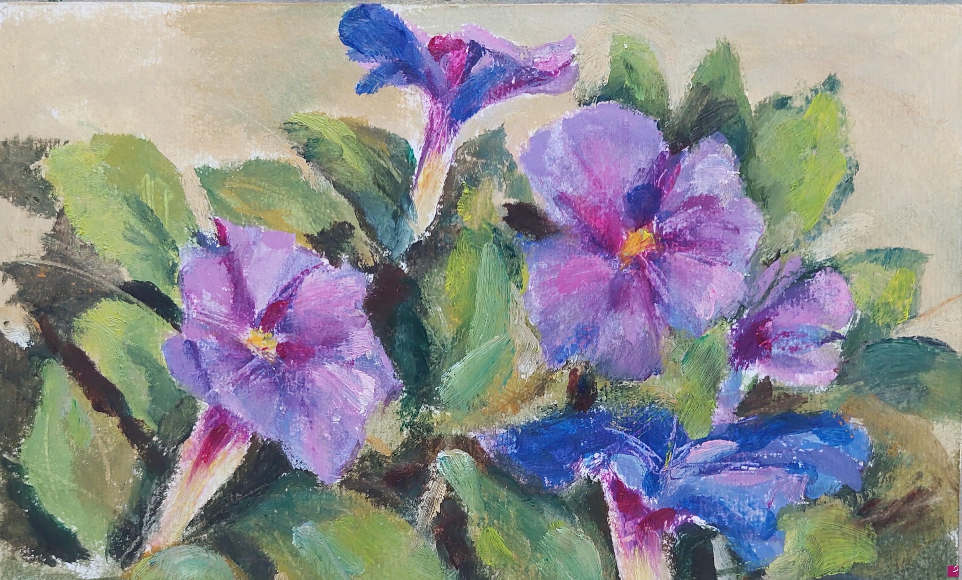 quadri in vendita online - Fiori lilla