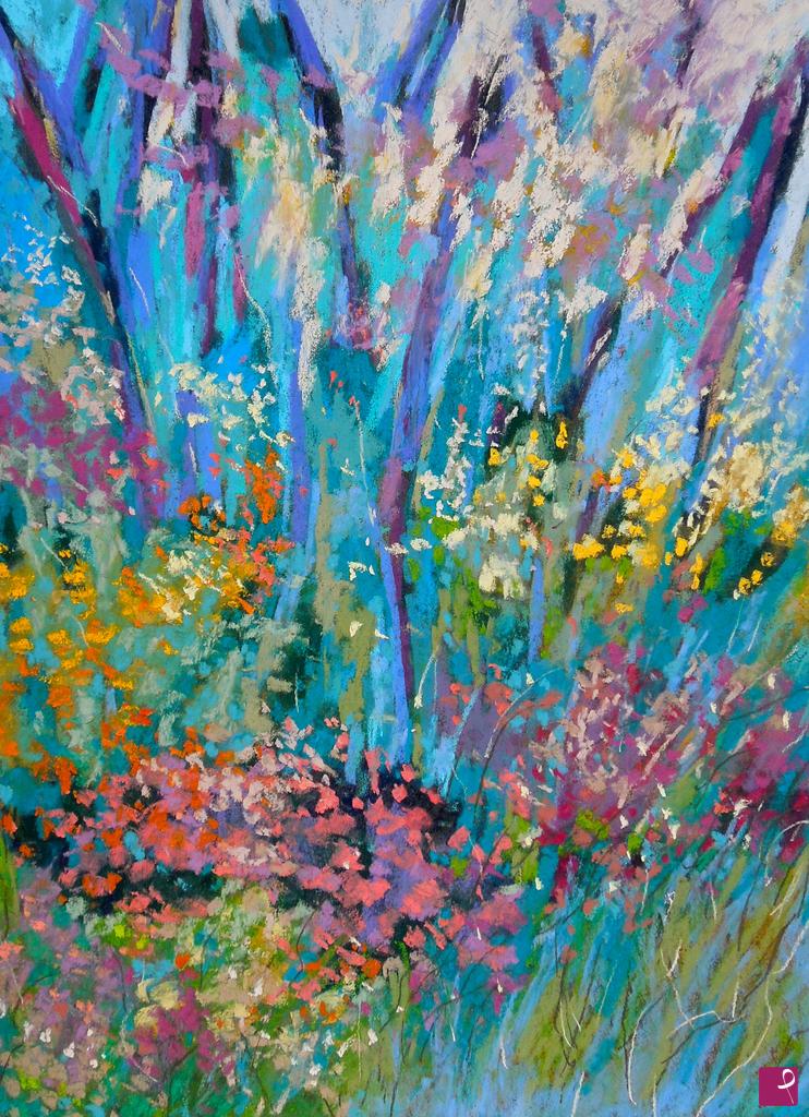 quadri in vendita online - Fiori nel bosco - 190