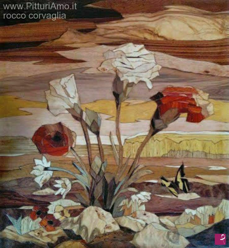 quadri in vendita online - Fiori Nel Campo