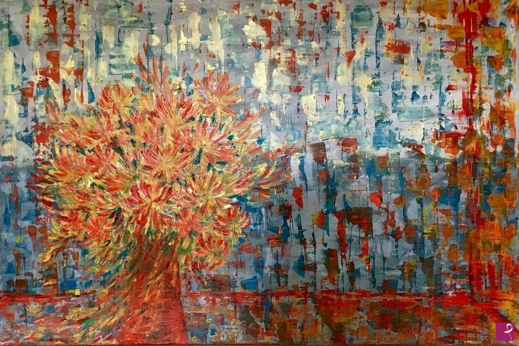 quadri in vendita online - Fiori  nel vaso