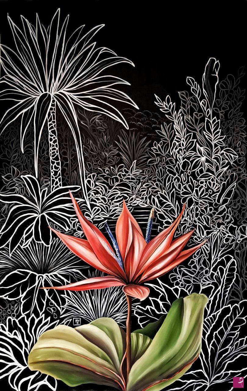 quadri in vendita online - Fiori nella grafica "Liona portoghese"