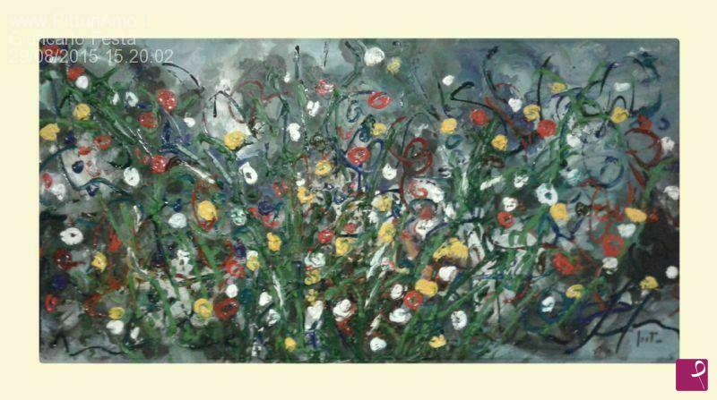 quadri in vendita online - Fiori nella tormenta