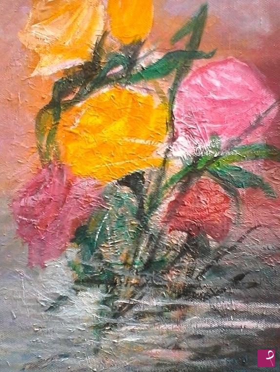 quadri in vendita online - fiori nell'acqua