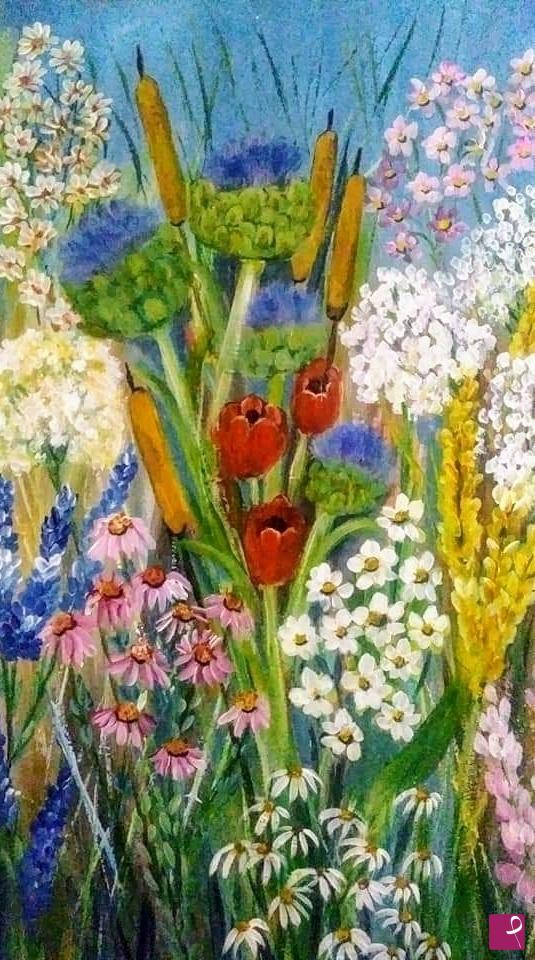 quadri in vendita online - Fiori primaverili