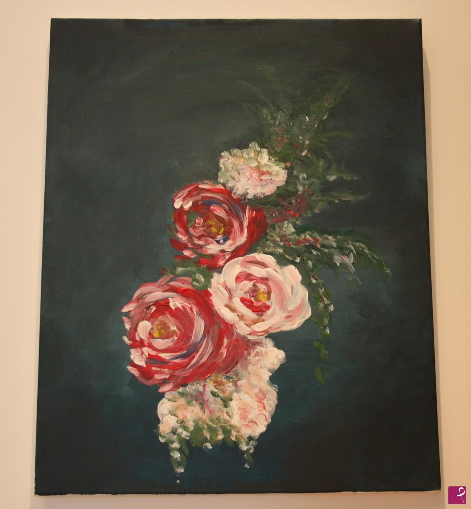 quadri in vendita online - Fiori rosa