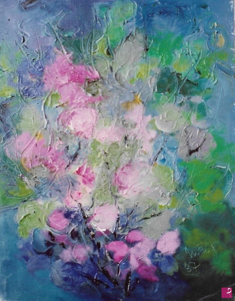 quadri in vendita online - Fiori rosa