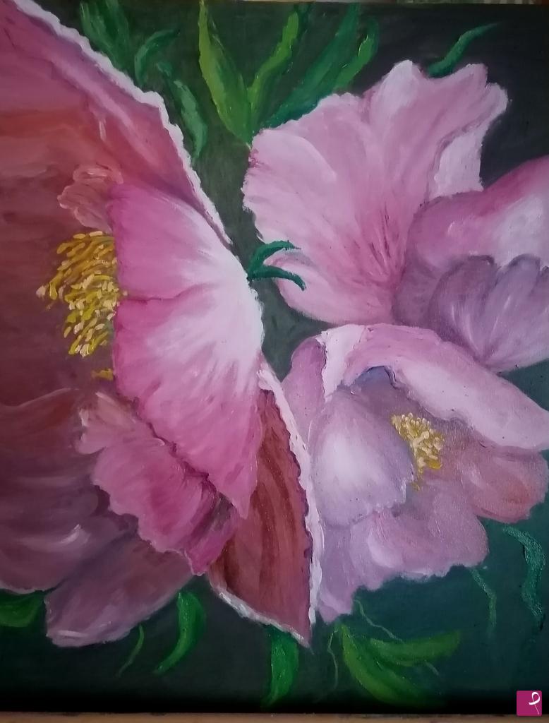 quadri in vendita online - Fiori rosa