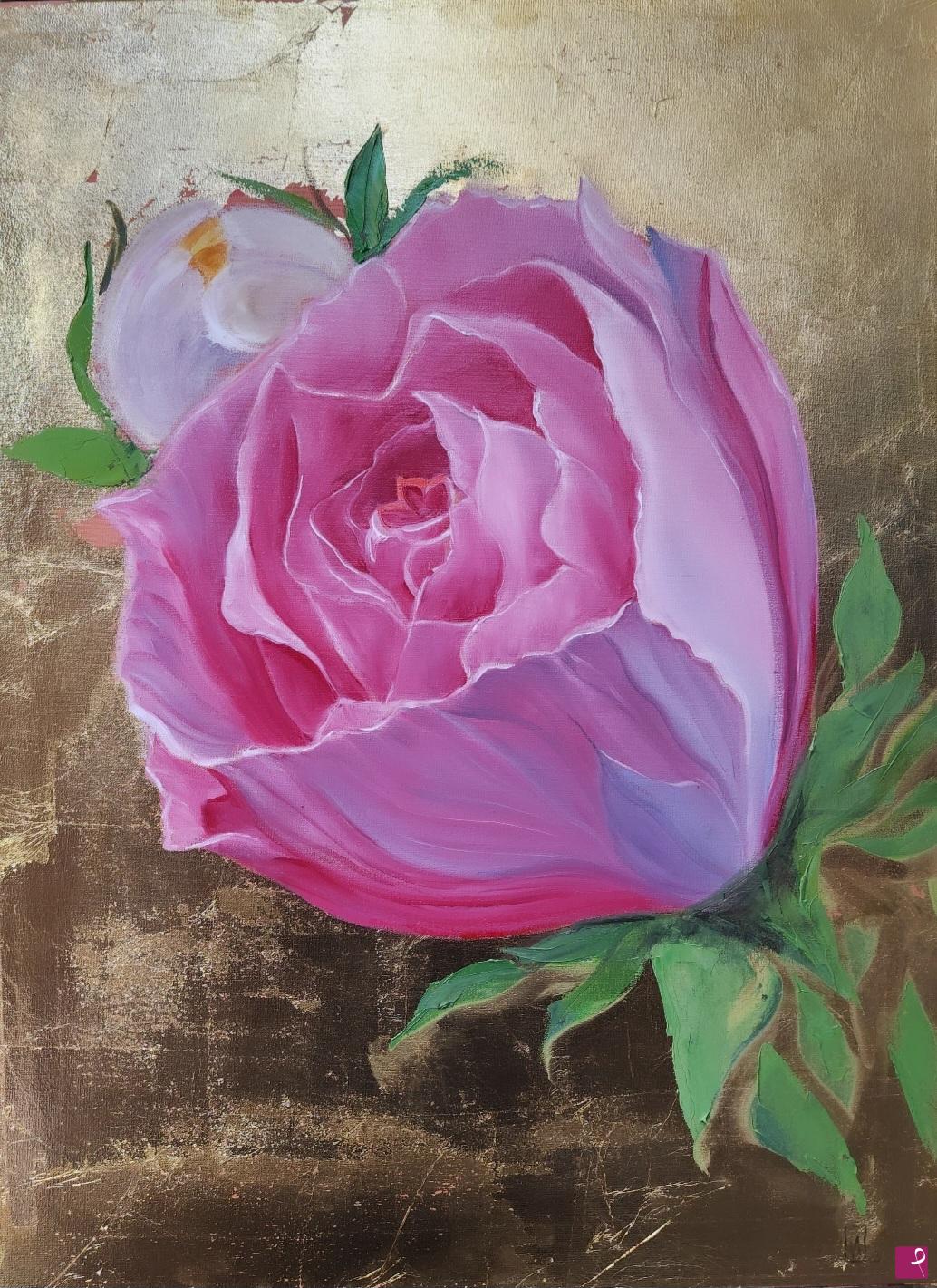 quadri in vendita online - Fiori Rosa