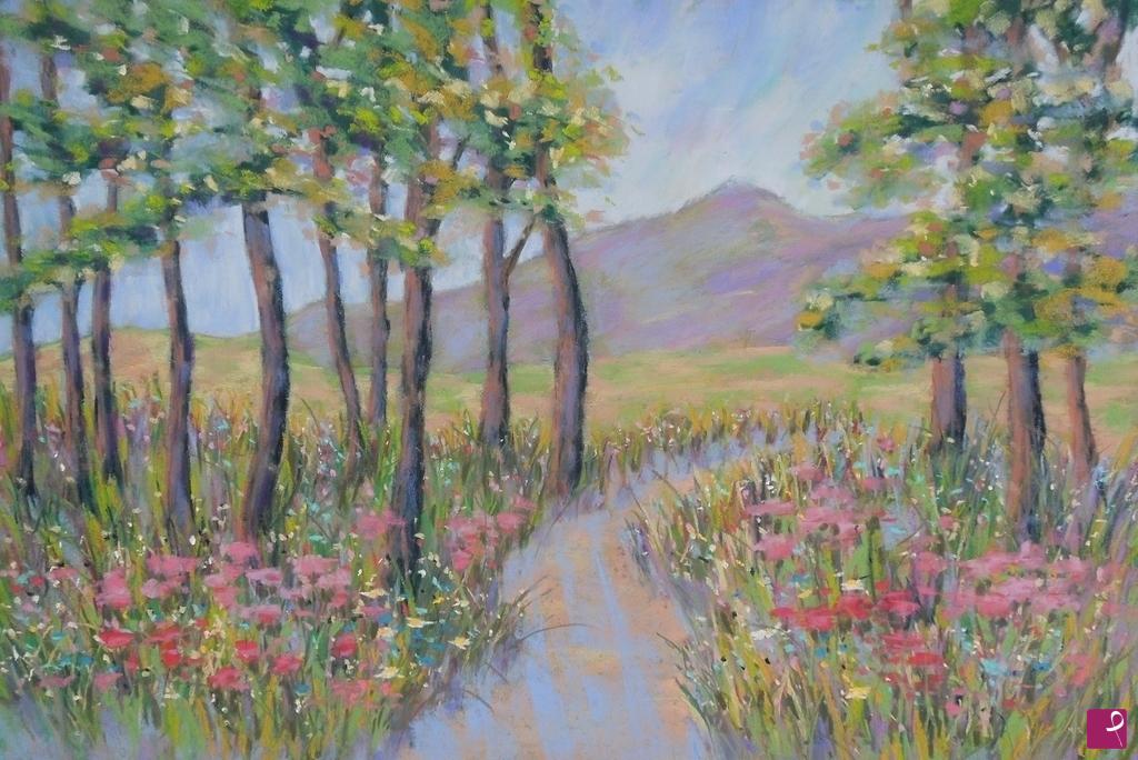 quadri in vendita online - Fiori rosa nella foresta - 94