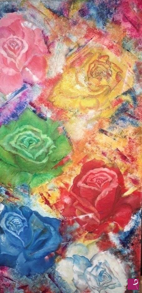 quadri in vendita online - Fiori. Rose