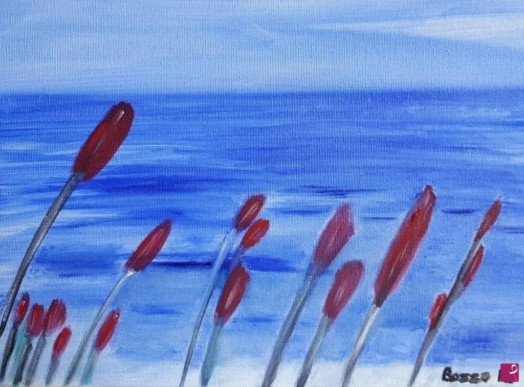 quadri in vendita online - fiori rossi 