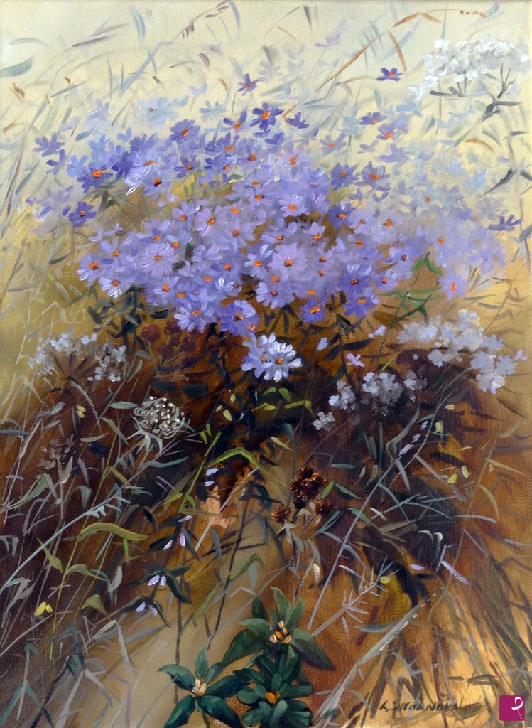 quadri in vendita online - Fiori selvatici