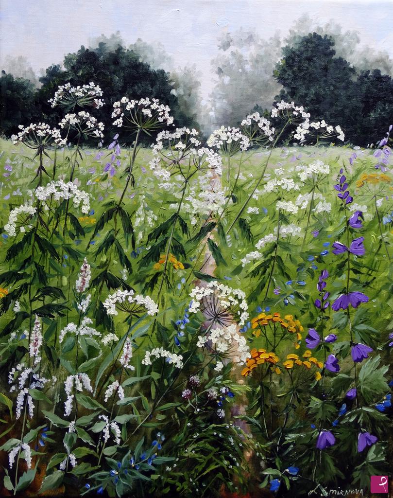 quadri in vendita online - Fiori selvatici
