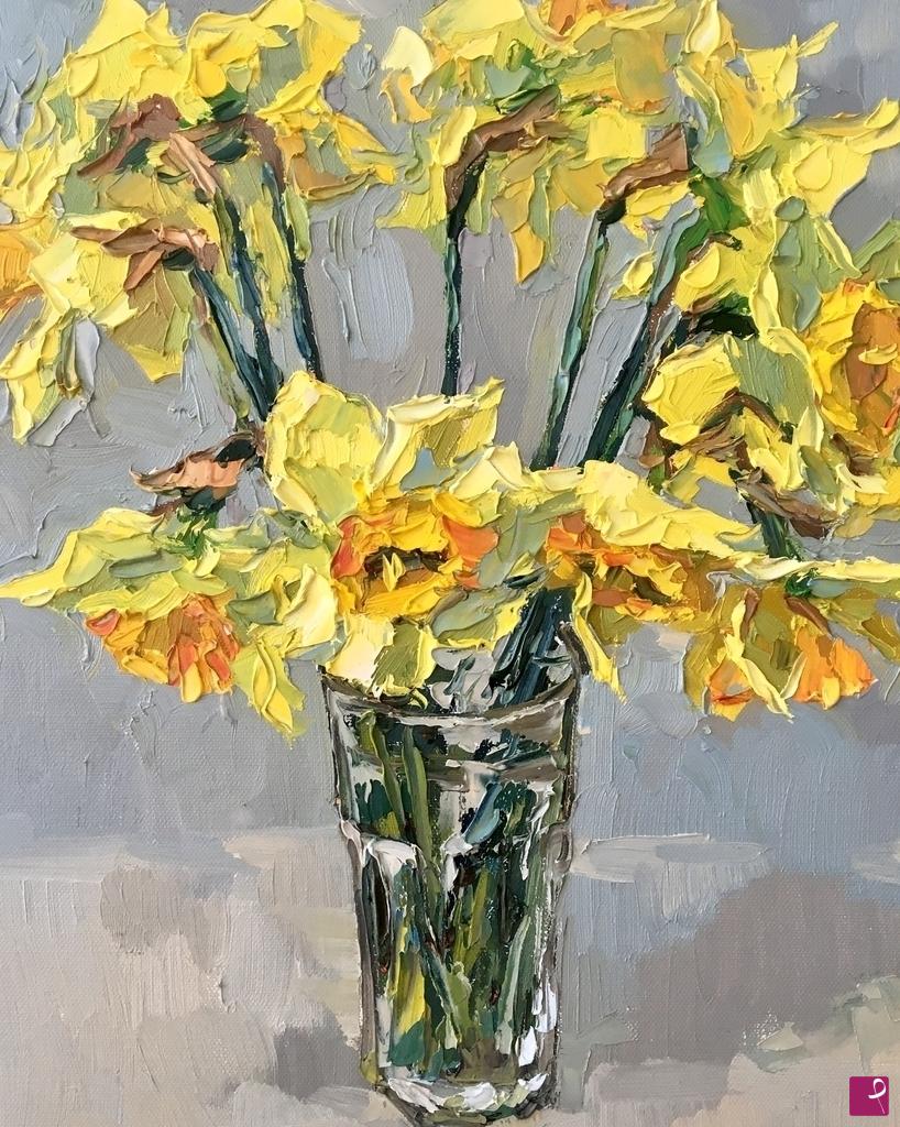 quadri in vendita online - Fiori soleggiati
