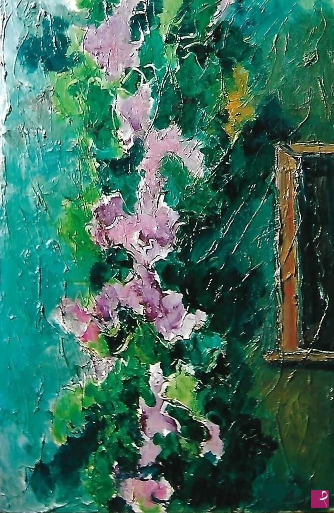 quadri in vendita online - Fiori violacei