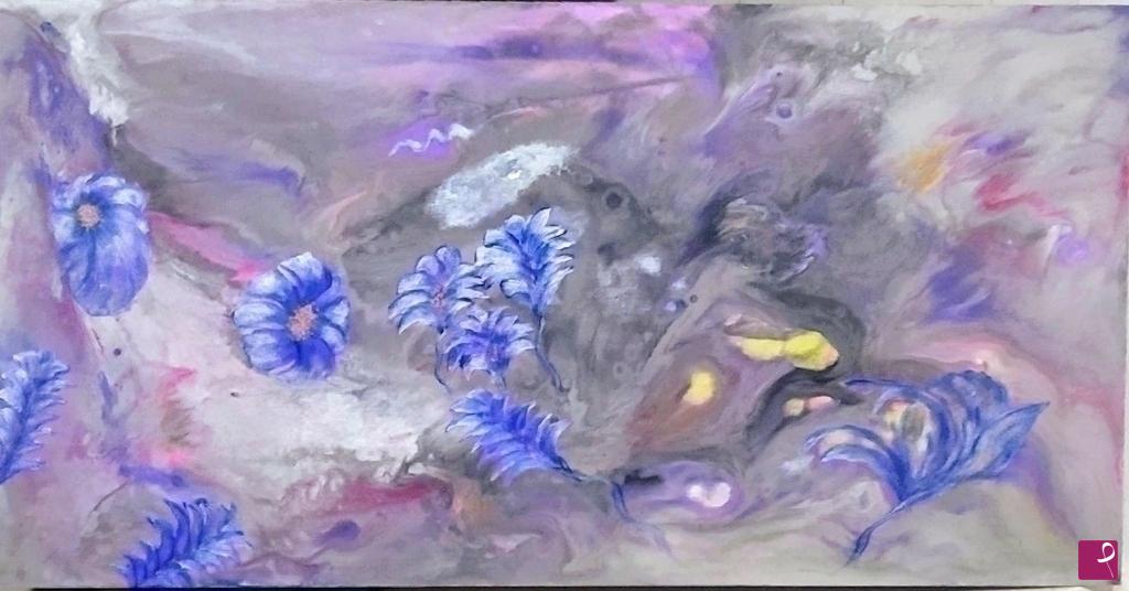 quadri in vendita online - Fiori volanti