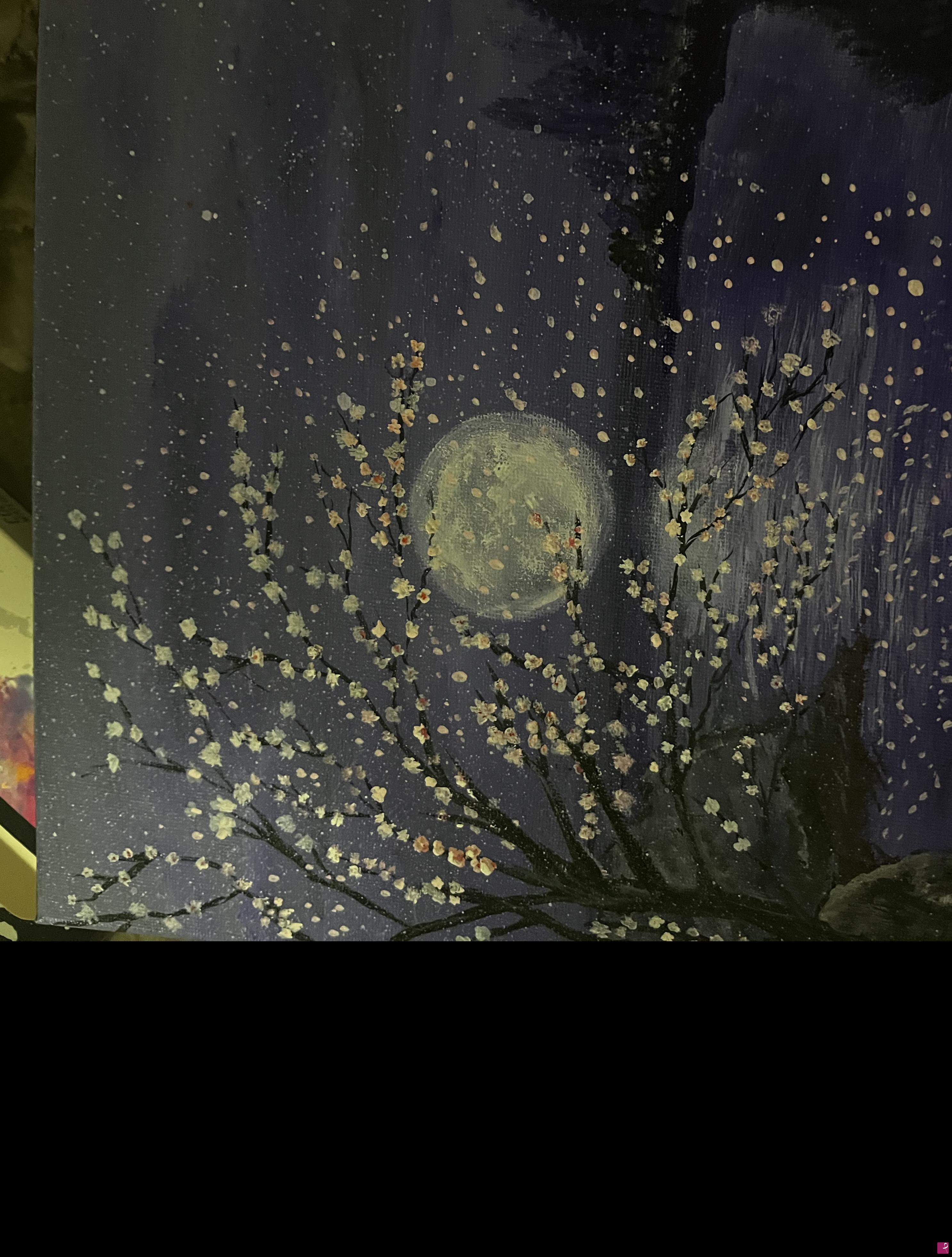 quadri in vendita online - Fioritura al chiaro di luna