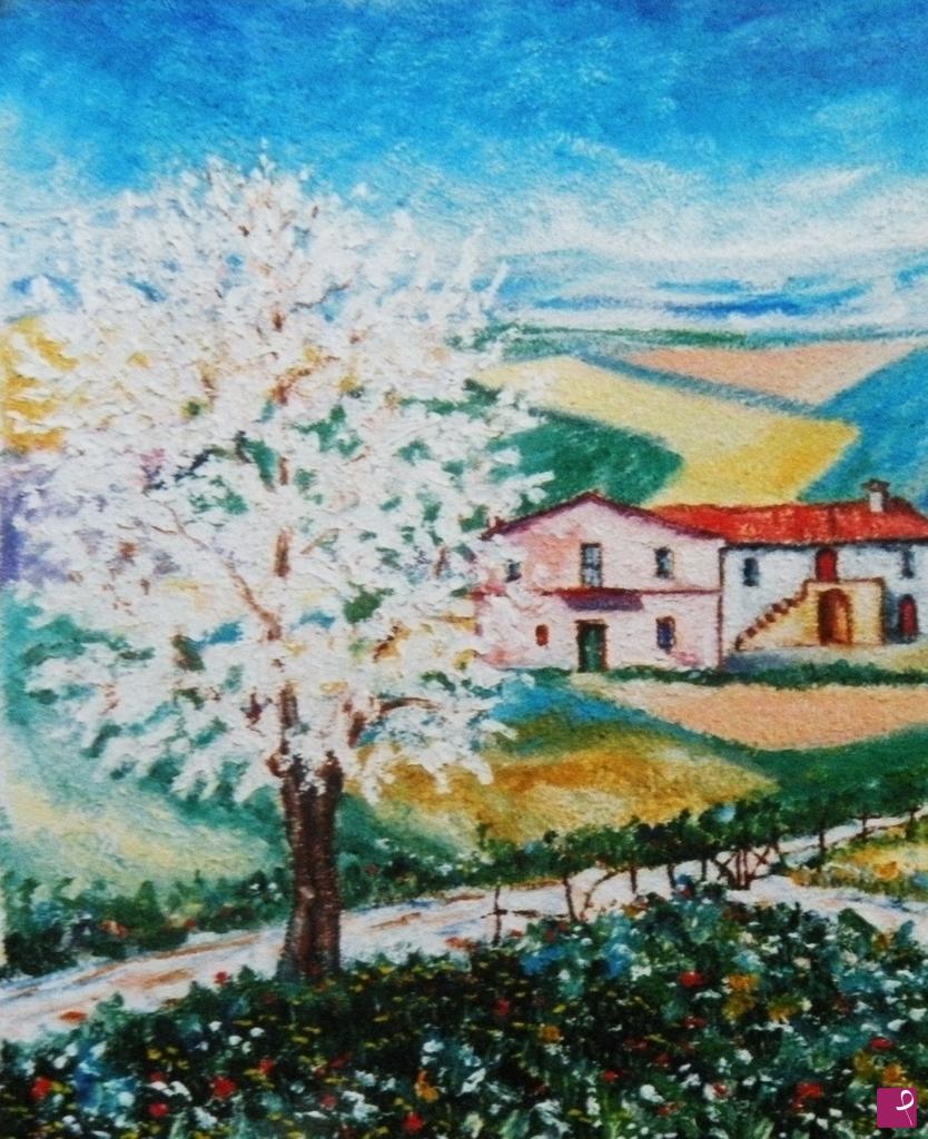 quadri in vendita online - FIORITURA DEL MANDORLO 