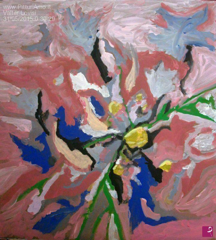 quadri in vendita online - Fioritura fuori Stagione (astratto natura floreale)