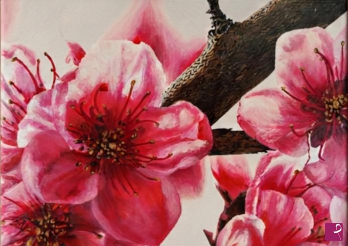 quadri in vendita online - Fioritura rosa