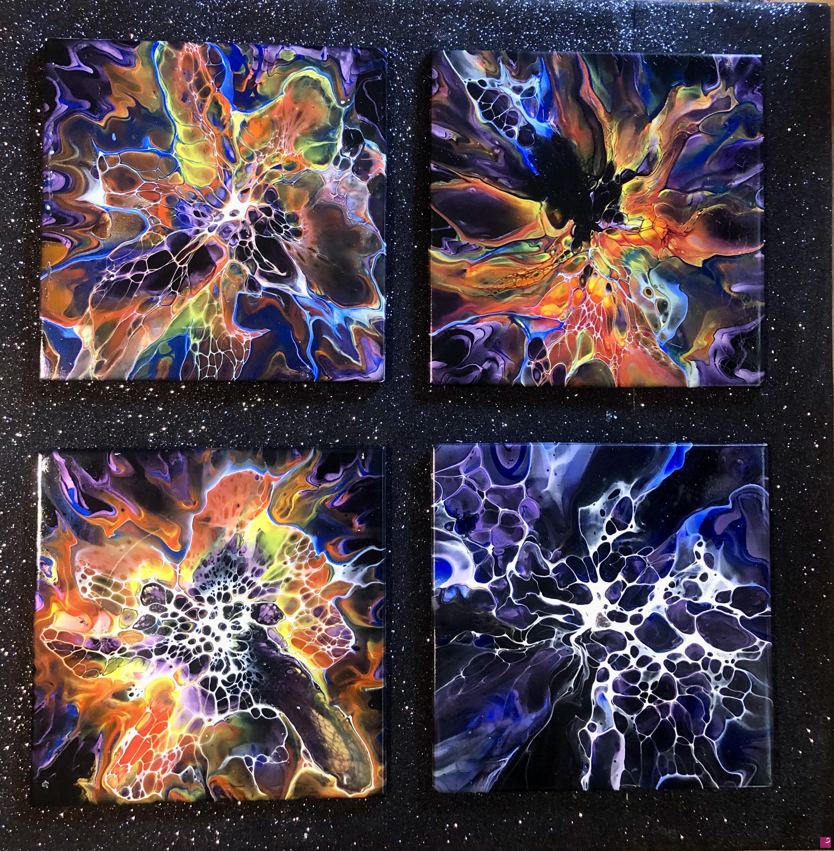 quadri in vendita online - Fioriture spazziali 