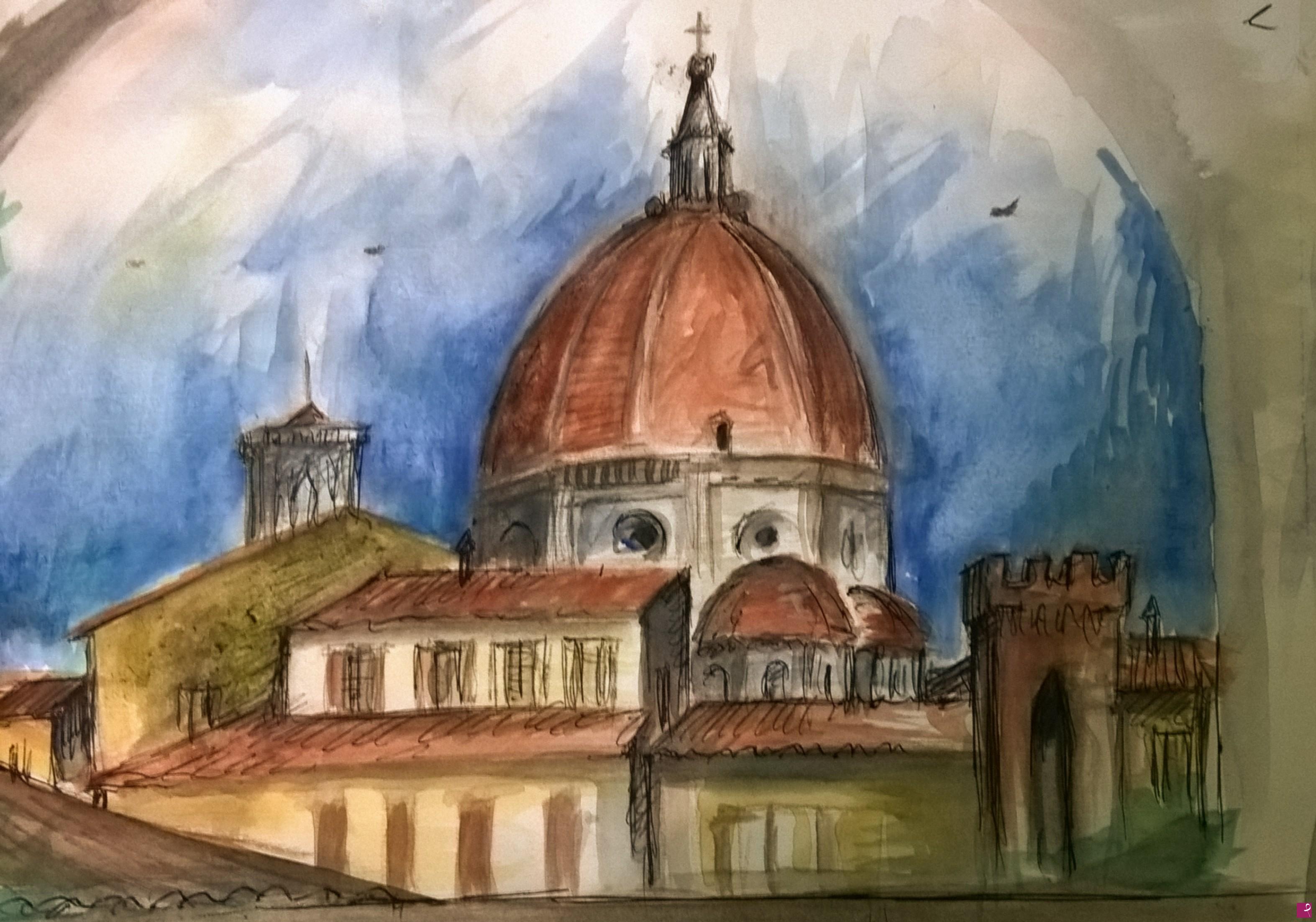 quadri in vendita online - Firenze Cupola del Brunelleschi 