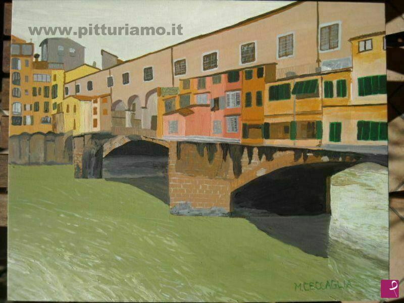 quadri in vendita online - FIRENZE PONTE VECCHIO