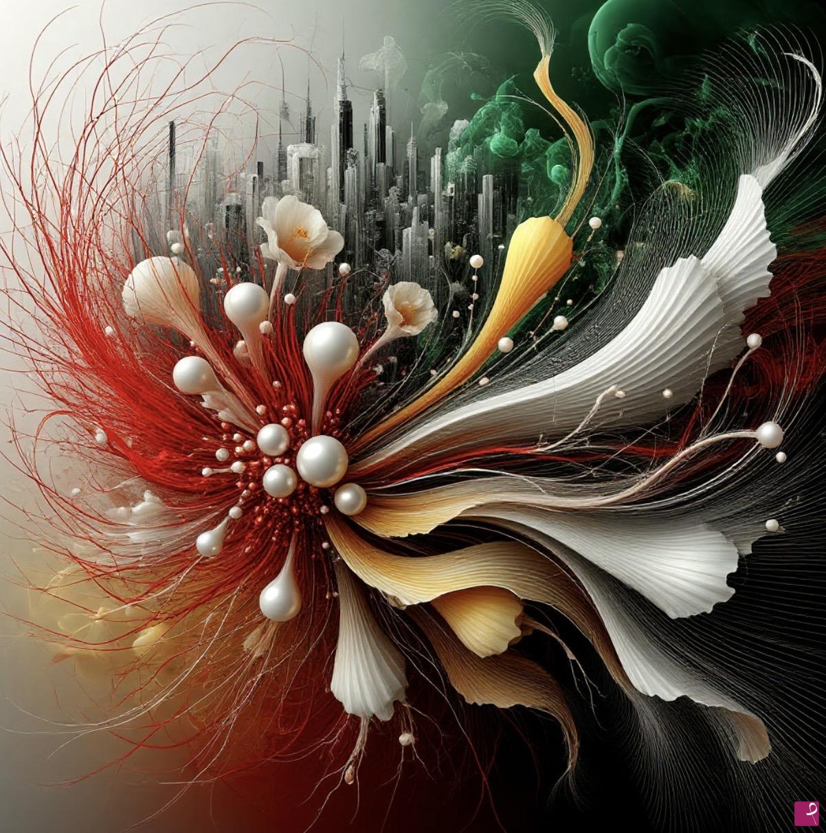 quadri in vendita online - Fireworks, view from above