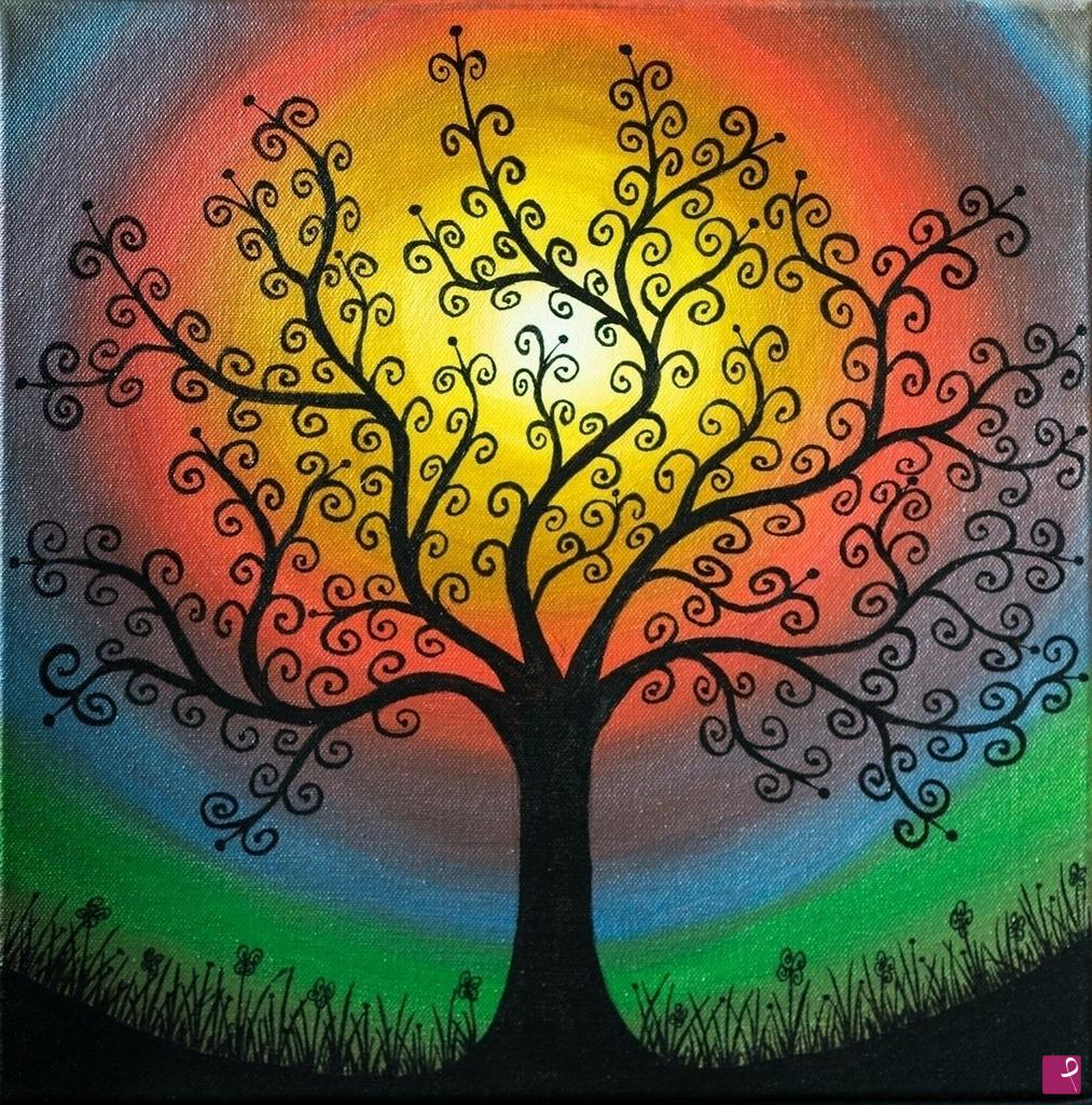 quadri in vendita online - "Fisheye sunset" - Tramonto in fisheye