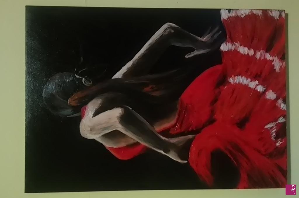 quadri in vendita online - Flamenco dancer