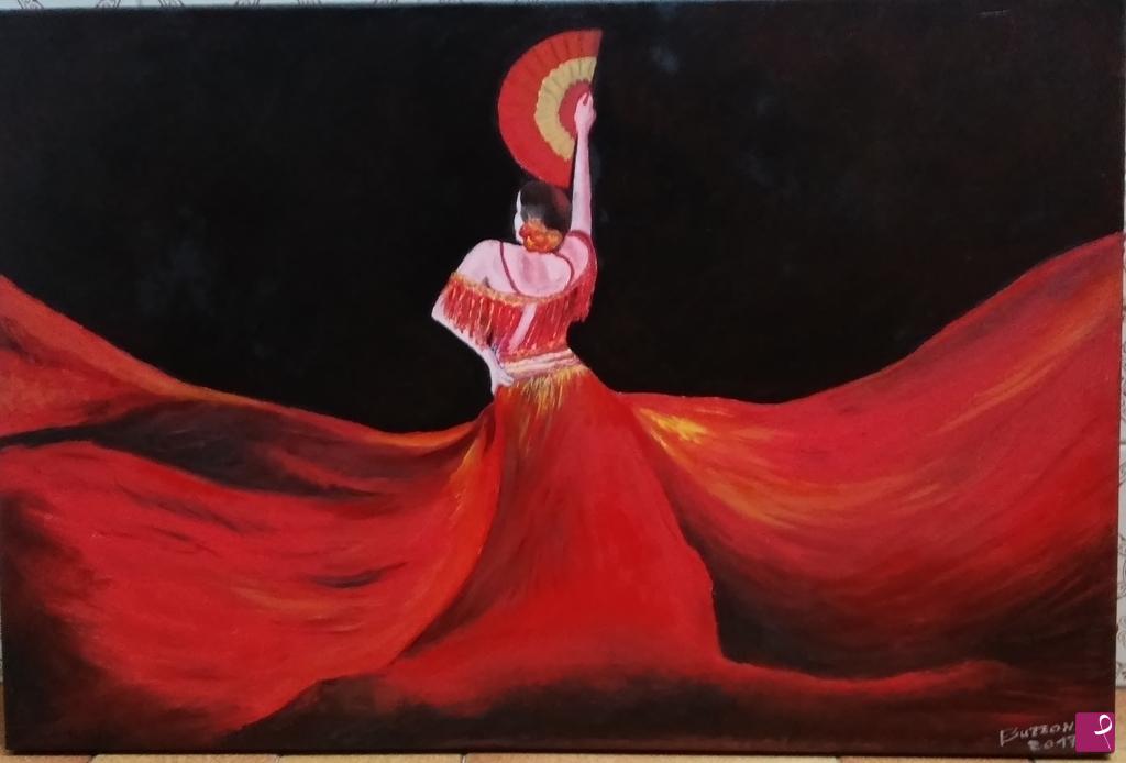 quadri in vendita online - Flamenco dancer #2