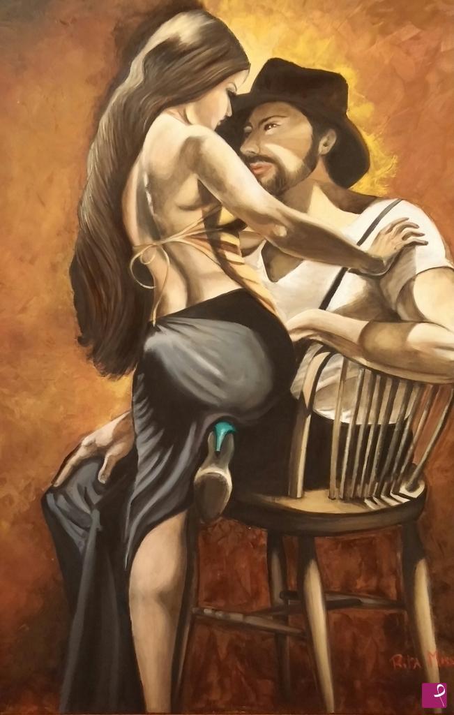 quadri in vendita online - Flamenco dancer 