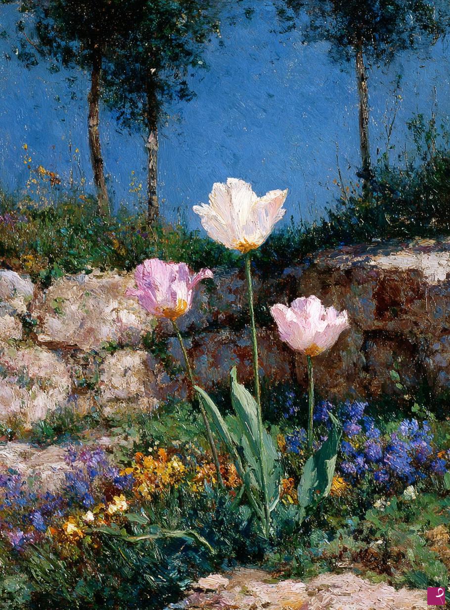 quadri in vendita online - Fleurs au printemps