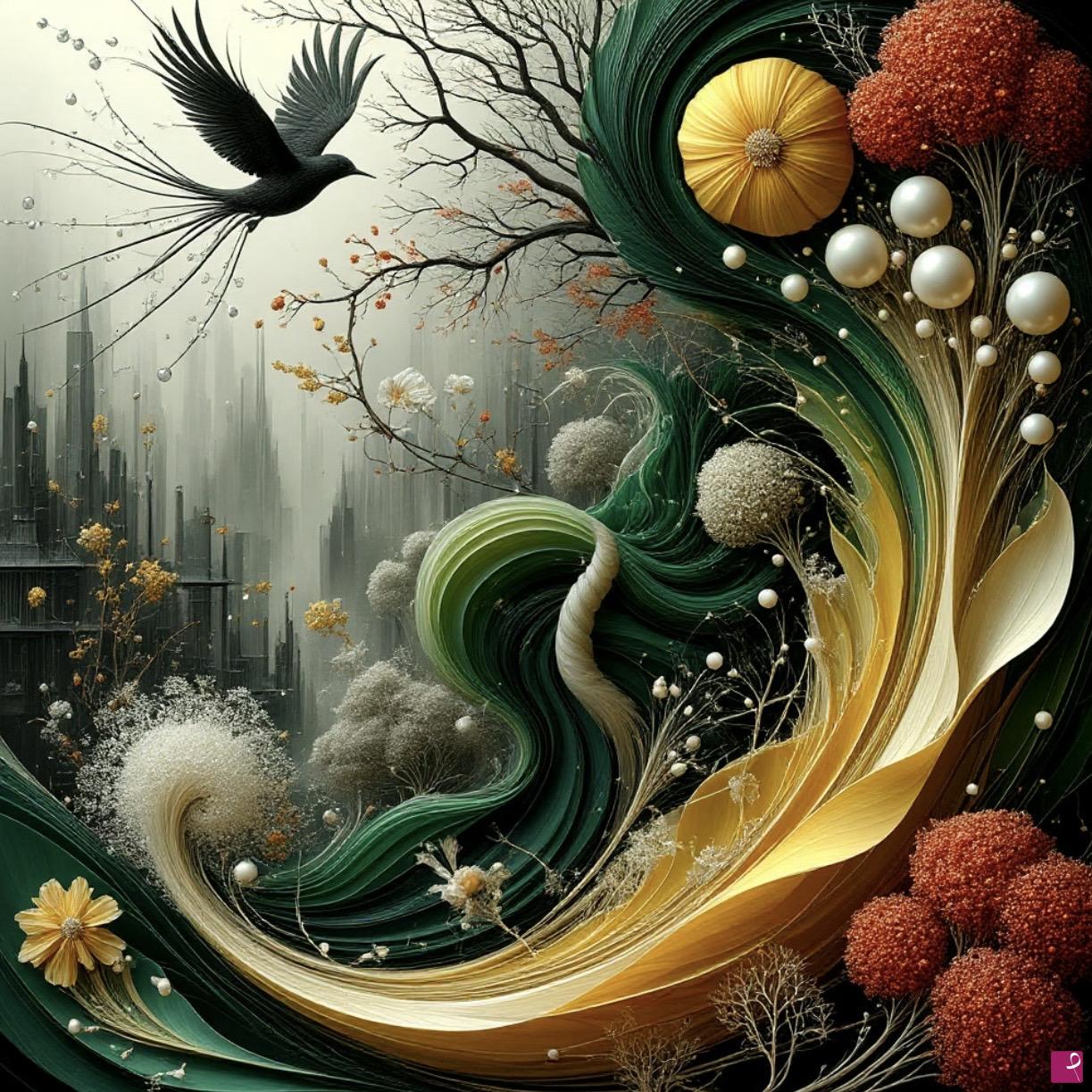 quadri in vendita online - Flight of a bird