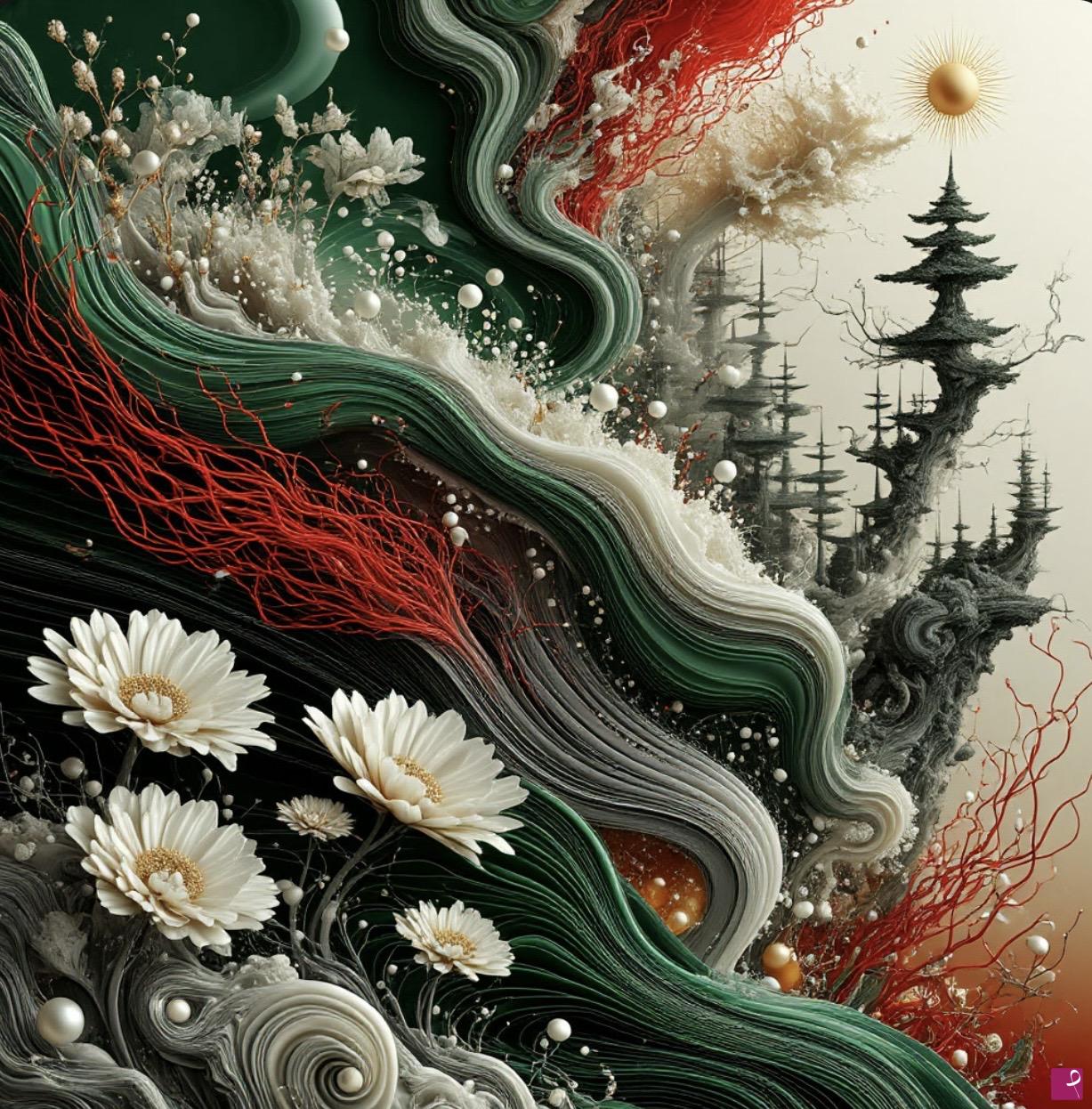 quadri in vendita online - Floral Avalanche
