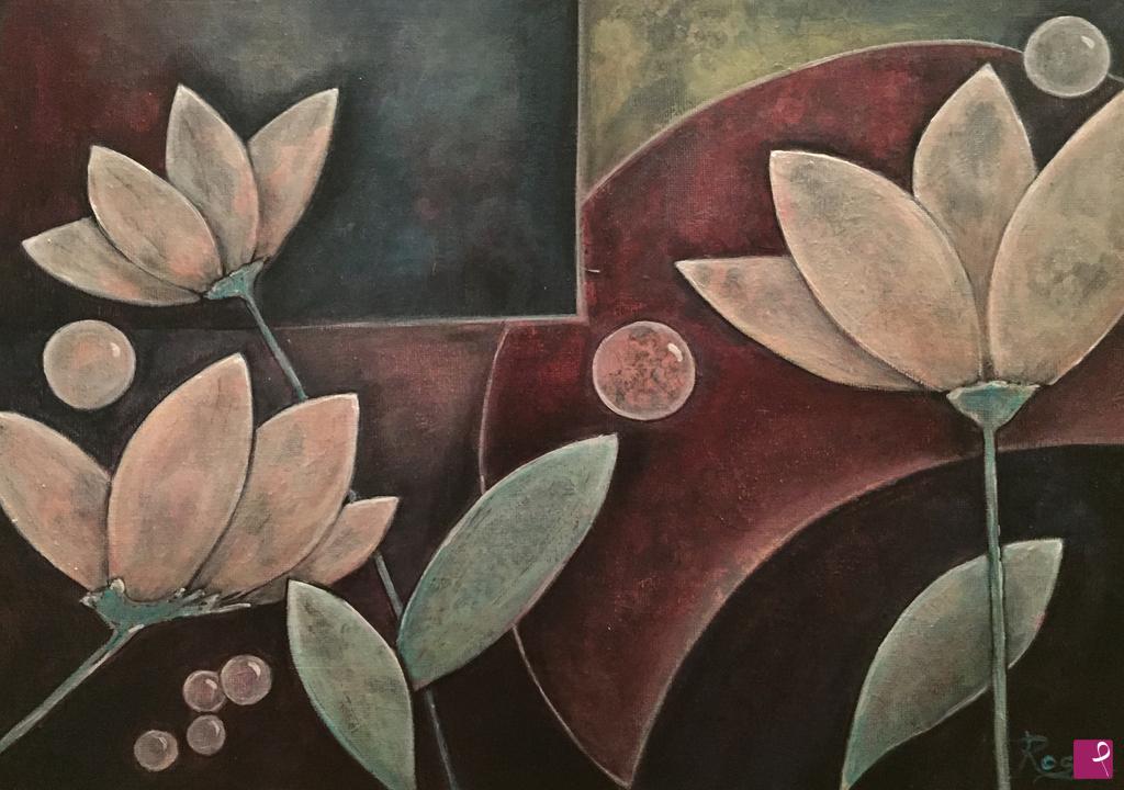 quadri in vendita online - Floral geometries